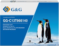 Струйный картридж G&amp;G GG-C13T966140 (T9661) черный для Epson WorkForce Pro WF-M5299DW, M5799DWF, M5298DW (795 мл)