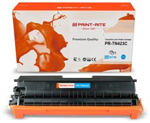 Лазерный картридж Print-Rite PR-TN423C (TN-423C / TFBAB1CPU1J) голубой для Brother DCP L8410CDW, HL L8260CDW, MFC L8690CDW (4&#39;000 стр.)