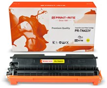 Лазерный картридж Print-Rite PR-TN423Y (TN-423Y / TFBAB3YPU1J) желтый для Brother DCP L8410CDW, HL L8260CDW, MFC L8690CDW (4&#39;000 стр.)