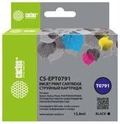 Струйный картридж Cactus CS-EPT0791 черный для Epson Stylus Photo 1400, 1500, PX700, 710 (13.8 мл)