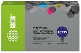 Струйный картридж Cactus CS-EPT693500 (T6935) черный матовый для Epson SureColor SC-T3000, T3070, T3200, T5000, 5200 (350 мл)