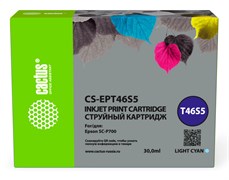 Струйный картридж Cactus CS-EPT46S5 (T46S5) светло-голубой для Epson SureColor SC-P700 (30 мл)