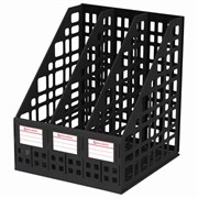Лоток вертикальный для бумаг Brauberg "Maxi Plus", 240 мм, 3 отделения, сетчатый, сборный, черный Лоток вертикальный для бумаг Brauberg "Maxi Plus", 240 мм, 3 отделения, сетчатый, сборный, черный