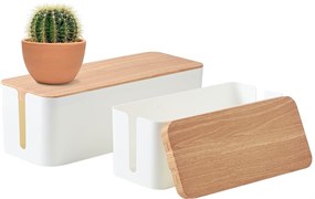 Органайзер Cactus CS-BOX-WH белый/бамбук Органайзер Cactus CS-BOX-WH белый/бамбук