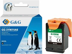 Струйный картридж G&amp;G GG-3YM75AE (HP 653) черный для HP DeskJet Plus Ink Advantage 6075, 6475 (6 мл)