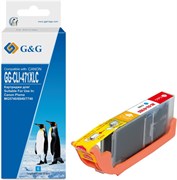 Струйный картридж G&amp;G GG-CLI-471XLC (CLI-471XLC) голубой для Canon TS5040, MG5740, MG6840, MG7740  (10.8 мл)