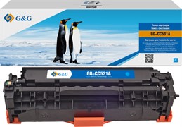 Лазерный картридж G&amp;G GG-CC531A (HP 304A) голубой для HP CLJ CP2020, CP2025, CM2320 MFP (2&#39;800 стр.)