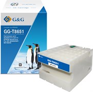 Струйный картридж G&amp;G GG-C13T865140 (T8651) черный для Epson WorkForce Pro WF-M5690DWF, M5190DW (176 мл)