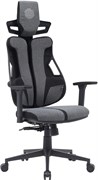 Кресло Cactus CS-CHR-DUO-GYBK серый/черный с подголов. крестов. сталь Кресло Cactus CS-CHR-DUO-GYBK серый/черный с подголов. крестов. сталь