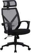 Кресло Cactus CS-MC414-BK черный сетка/ткань с подголов. крестов. пластик Кресло Cactus CS-MC414-BK черный сетка/ткань с подголов. крестов. пластик