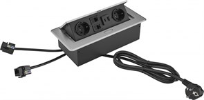 Розетка Cactus CS-SOCKET-EU2-USBA/C-NET для столешницы 26.5x11.8x6.5см серый Розетка Cactus CS-SOCKET-EU2-USBA/C-NET для столешницы 26.5x11.8x6.5см серый