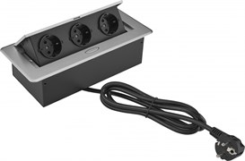 Розетка Cactus CS-SOCKET-EU3-GYBK для столешницы 26.5x11.8x6.5см серый Розетка Cactus CS-SOCKET-EU3-GYBK для столешницы 26.5x11.8x6.5см серый