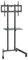 Стойка для телевизора Cactus CS-ST04 черный, 37&quot;-70&quot; напольный, мобильный (макс. 68 кг)