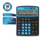 Калькулятор настольный Brauberg Extra Color-12-BKBU (206x155 мм), 12 разрядов, двойное питание, черно-голубой - фото 21103